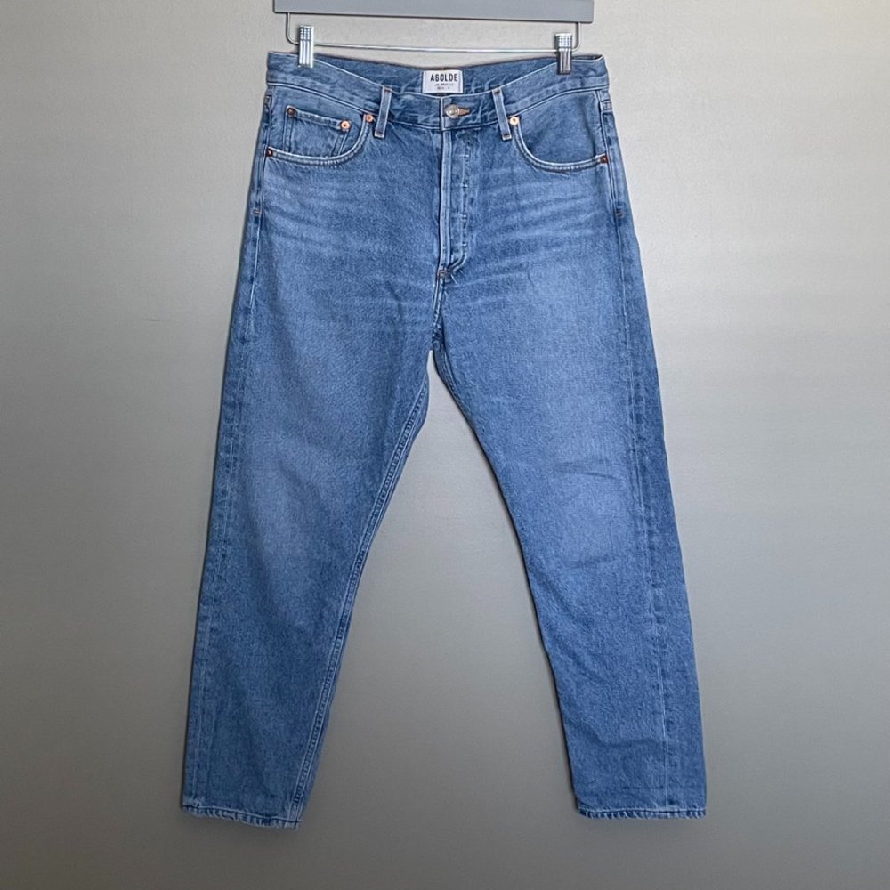 Agolde Feel Good medium wash high waisted jeans size 30